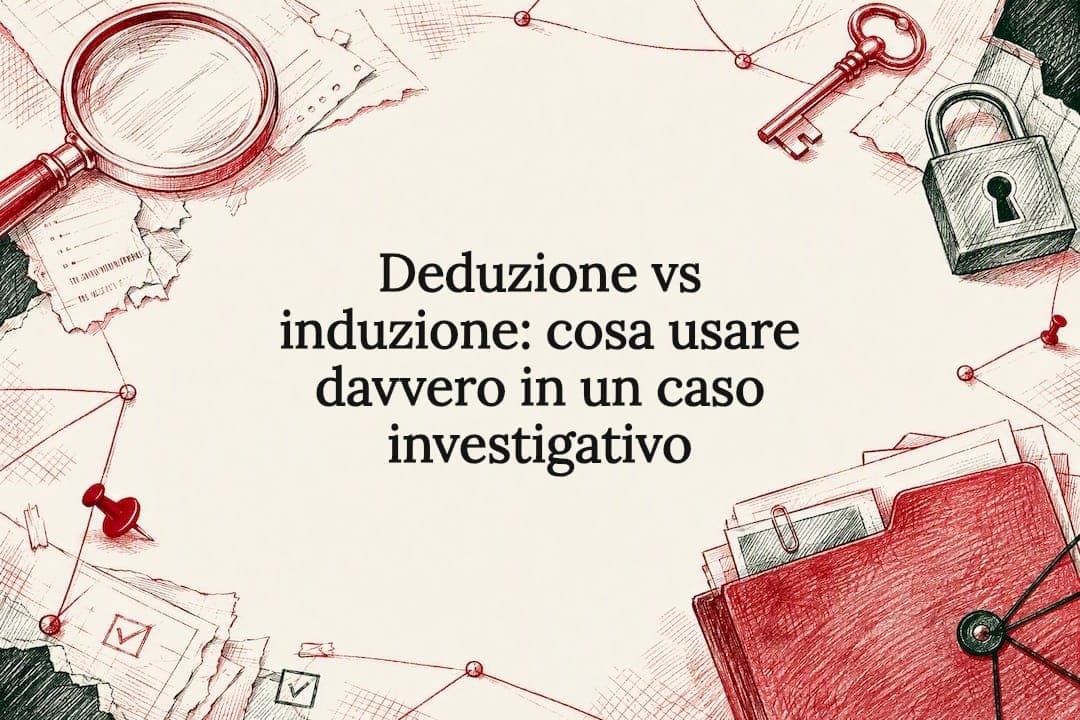 Deduzione vs induzione: cosa usare davvero in un caso investigativo