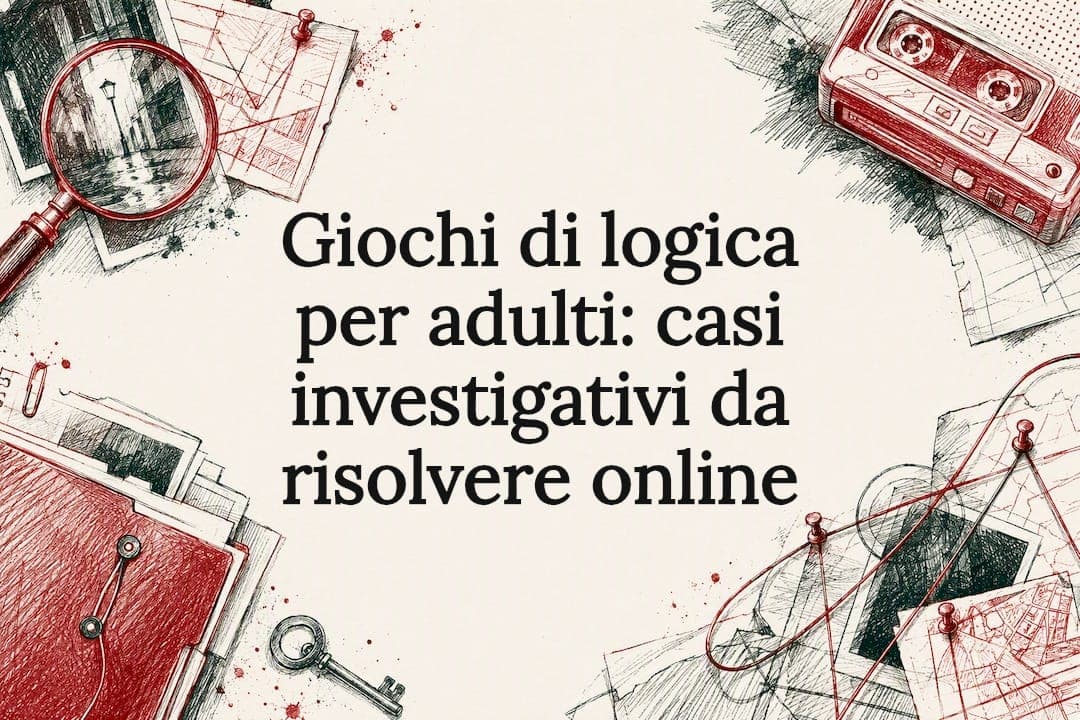 Giochi di logica per adulti: casi investigativi da risolvere online