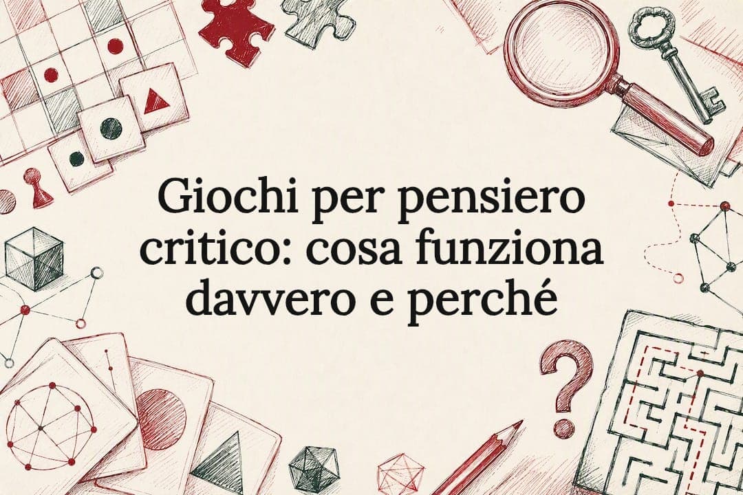 Giochi per pensiero critico: cosa funziona davvero e perché